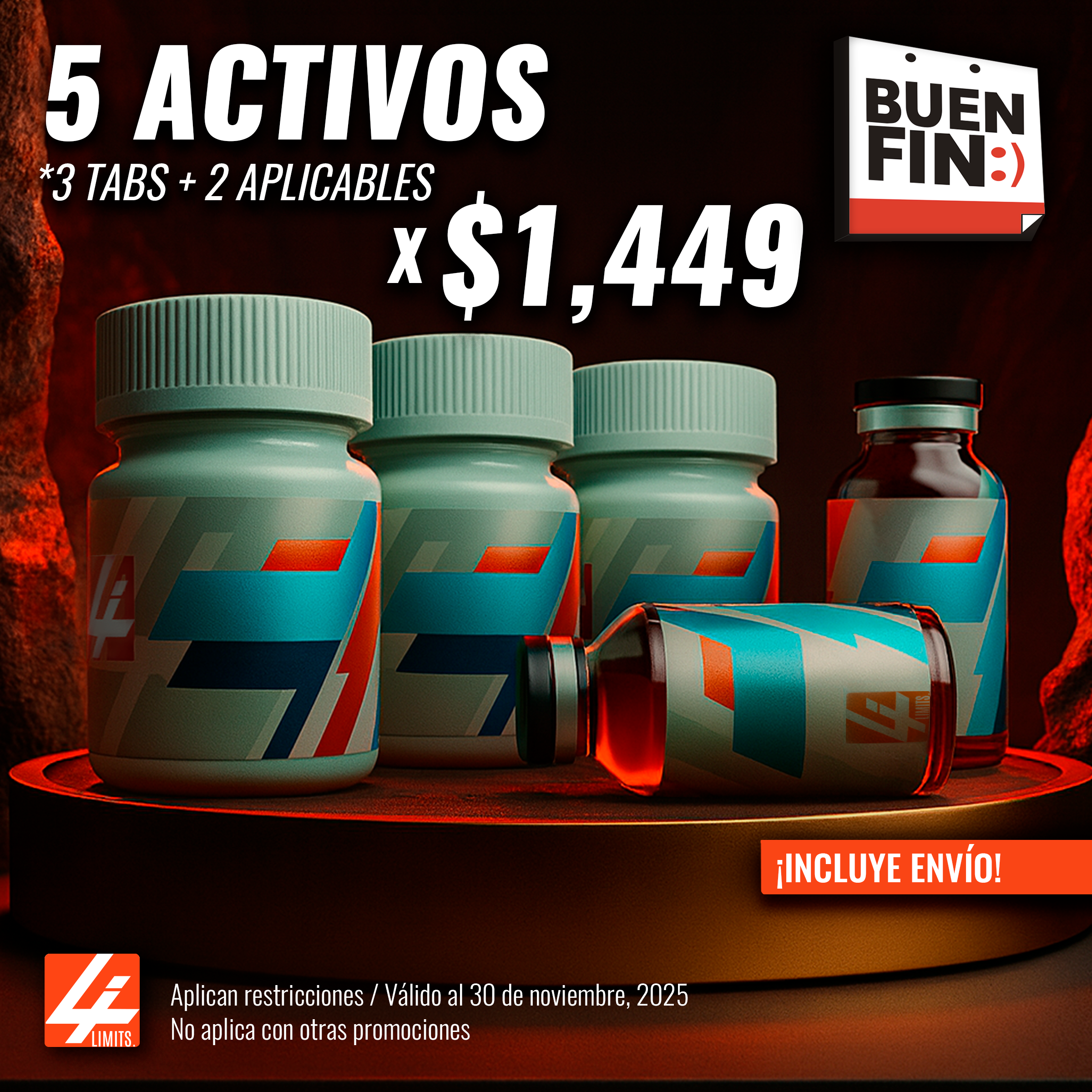 5 ACTIVOS (3 TABS + 2 APLICABLES)